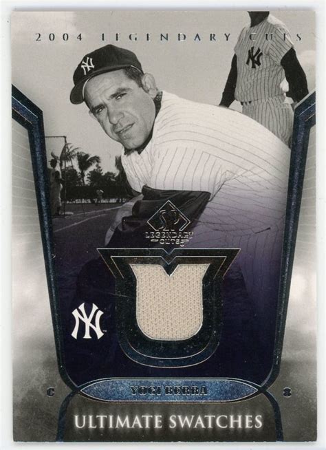 Yogi Berra 2004 SP Legendary Cuts Ultimate Swatches US YB Froggers