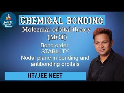 Chemical Bonding Mot Molecular Orbital Theory Iit Jee Neet