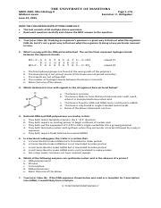 MBIO 2020midtermS15 Pdf THE UNIVERSITY OF MANITOBA MBIO 2020