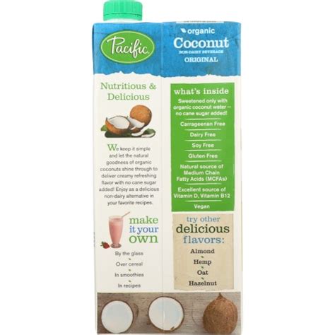 Pacific Foods Organic Coconut Original Non Dairy Beverage Oz