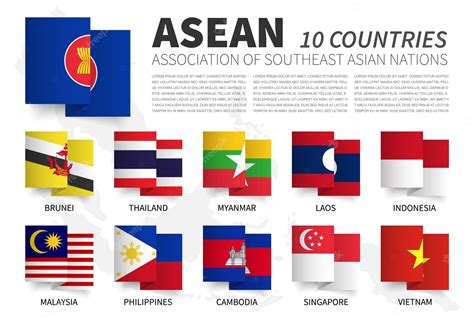 Premium Vector Asean Association Of Southeast Asian Nations And