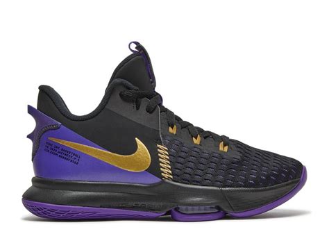 Lebron Witness Ep Lakers Nike Cq Black Metallic Gold