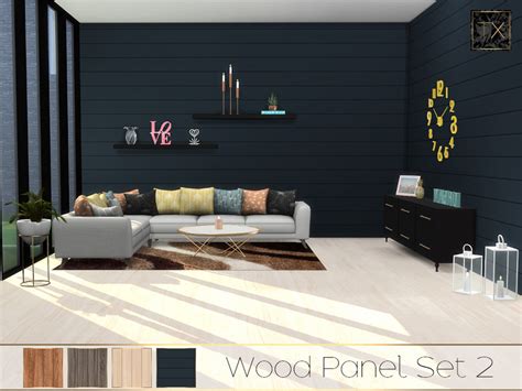 The Sims Resource Wood Panel Set 2