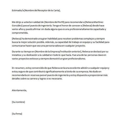 Carta De Recomendación Economía Planificada
