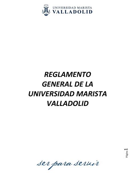 Pdf Reglamento General De La Universidad Marista De La Titulaci N