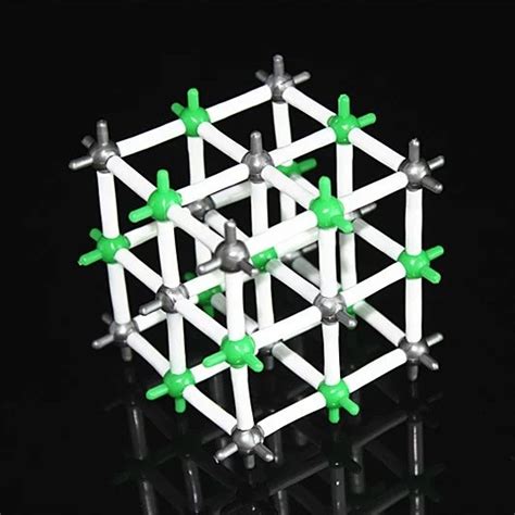 Atomic Model Toys 9mm NaCl Crystal structure Model Sodium chloride Chemistry Molecular Modeling ...