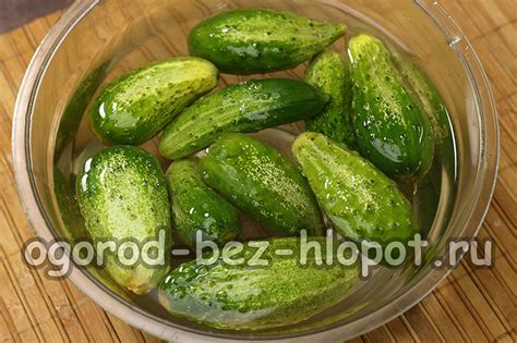 Маринад для огурцов, рецепт на 1 литр воды