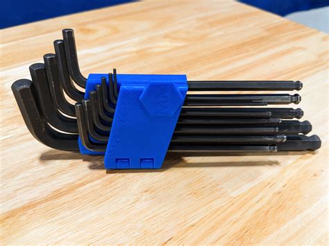 Metric Allen Wrench Holder By Eclsnowman Download Free Stl Model