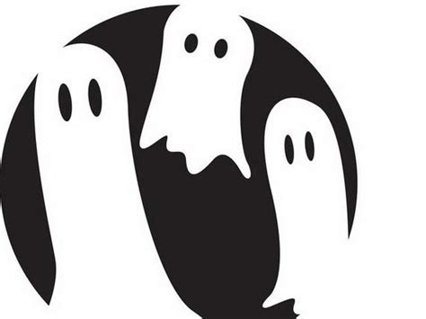 Ghosts (Pumpkin Stencil - Pumpkin Pattern - Pumpkin Template - Jack-o ...