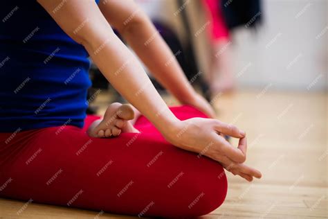 Free Photo Woman Sitting In Lotus Position