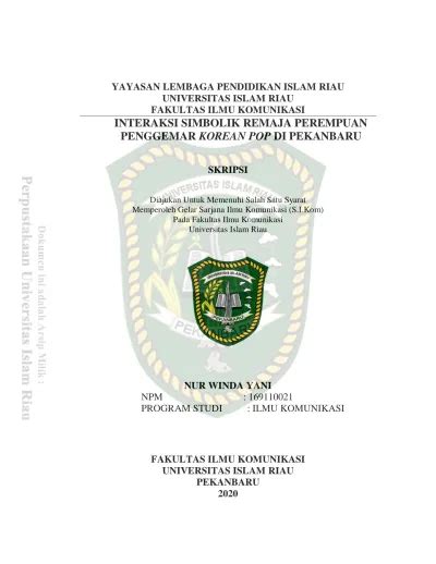 Manfaat Penelitian YAYASAN LEMBAGA PENDIDIKAN ISLAM RIAU UNIVERSITAS