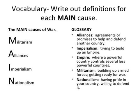 Imperialism/WWI Study Guide Flashcards | Quizlet