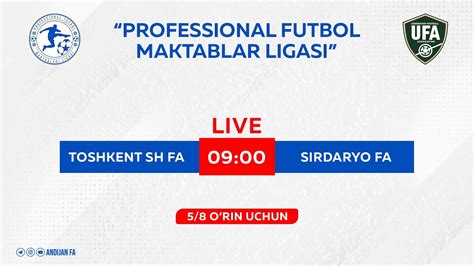 Toshkent Sh FA Sirdaryo FA Professional Futbol Maktablar Ligasi