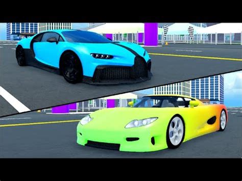 Roblox Car Dealership Tycoon Koenigsegg CC8S Vs Bugatti Chiron Pur