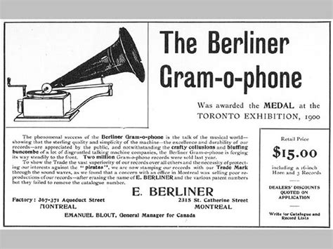 Emile Berliner Inventor Of The Gramophone