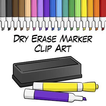 Dry Erase Marker Clip Art By Digital Classroom Clipart Tpt