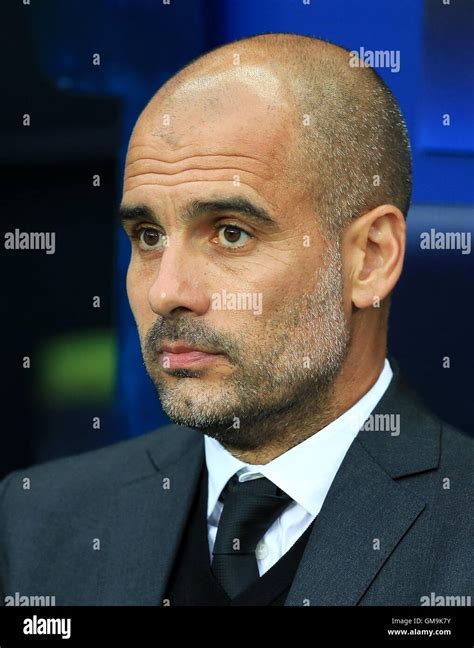 Manchester City Manager Pep Guardiola Before The UEFA Champions League