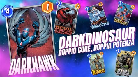 Mazzo Darkhawk Devil Dinosaur Doppia Potenza Marvel Snap Ita Youtube