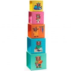 Cubes Empiler La For T Jouet D Veil Enfant Djeco