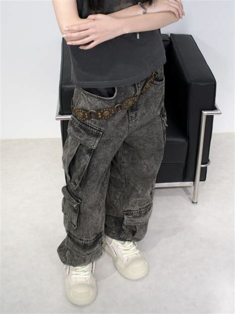 受注制XU DOGpocket cargo denim pants 2 2color OUR BRAND XU DOG