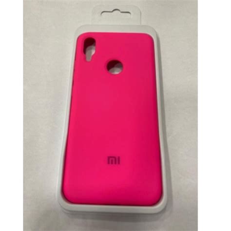 Capa Capinha Case Aveludada Xiaomi Redmi Note Pro C Logo Rosa Neon