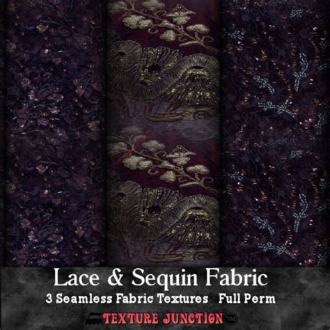 Second Life Marketplace ~tj~ Lace And Sequin Fabric Textures