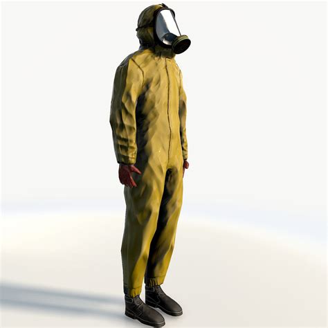 Man In Hazmat Suit Simple 3d Model 29 3ds Blend Dae Fbx Max Obj Free3d