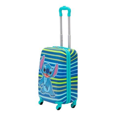 Disney Ful Stitch Neon Stripe Kids 21 Inch Luggage