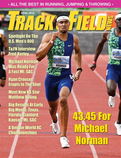 Tandfn Covers — 2019 Track And Field News