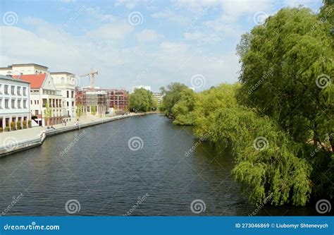 Potsdam View Across Lake Heiliger See In Early Autumn With St Nikolai