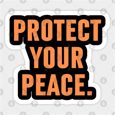 Protect Your Peace Christian Quotes Protect Your Peace Sticker