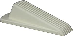 Shepherd Hardware Heavy Duty Rubber Door Wedge Off White Stops