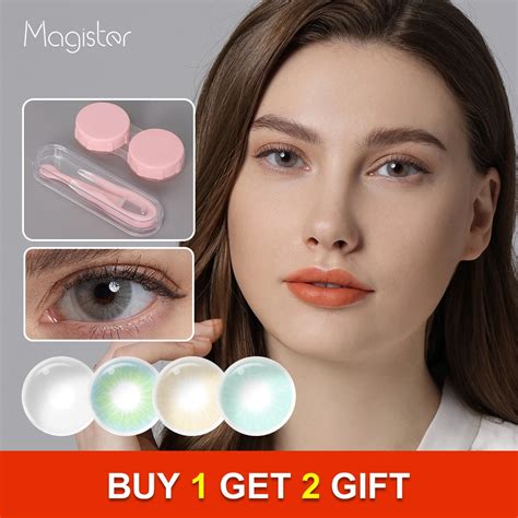 Magister Natural Contact Colored Lenses For Eyes 1 Pair Queen Series Color Contact Lenses