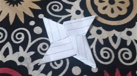 Diy Ninja Shuriken Easy To Make Shuriken Origami Shuriken Youtube