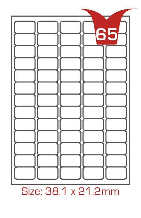 Labels Per Sheet Template