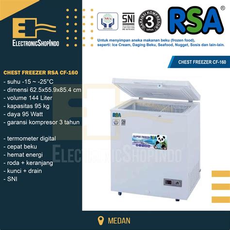 Jual Chest Freezer Rsa Cf Cf Kapasitas Liter Kulkas Beku