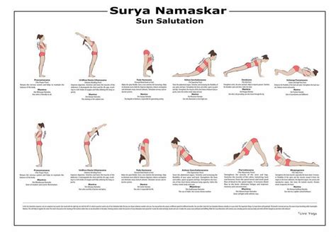 Printable Sun Salutation Sequence Pdf Printable Templates