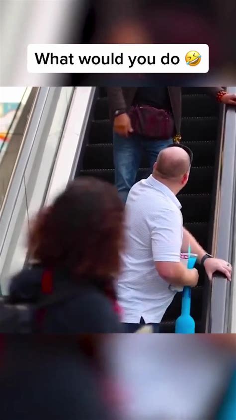 Touching Hands On The Escalator 🤣🤣 Prank Pranks Girls Man Fyp Fyp