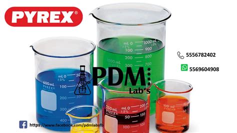 Pyrex L Vaso De Precipitado De Vidrio Material De Vidrio