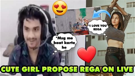 Cute Girl Propose Rega On Live ️ Soulregaltos9810 React To Her Reply😍