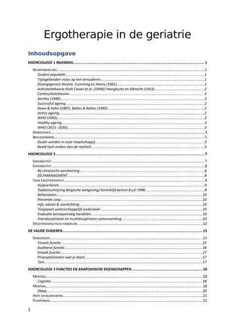 Ergotherapie In De Geriatrie Hc Ergotherapie In De Geriatrie