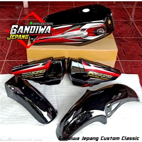 Paket Body Yamaha Rx King Warna Hitam Paket Tangki Full Set