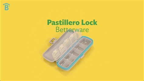 Pastillero Lock Betterware Youtube