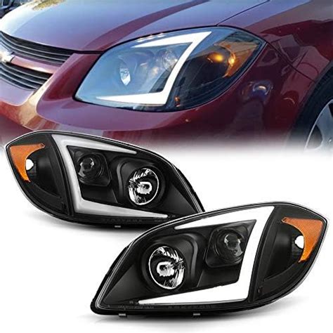 Acanii For 2005 2010 Chevy Cobalt 07 10 Pontiac G5 Black [led Tube Style