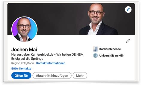 Linkedin Profil Optimieren Tipps Zu Slogan Jobsuche