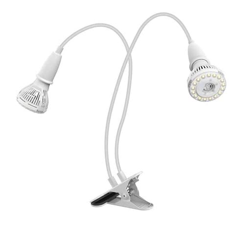 SANSI 300 Watt Equivalence White Full Spectrum 2 Head Gooseneck LED 20