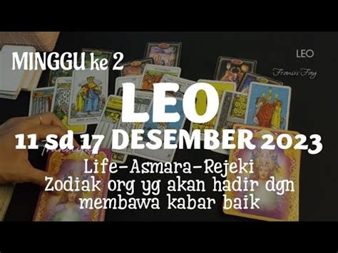 Leo Sd Desember Situasi Hari Kedepan Di Minggu Ke