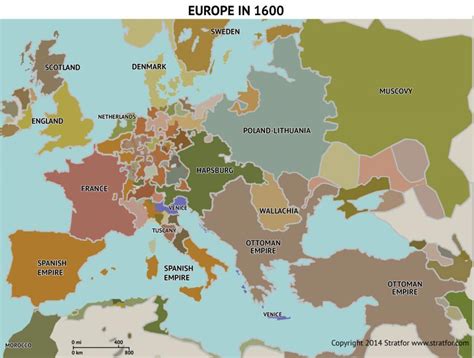 The Map Of Europe In 1600 A Look Back In Time World Map Colored