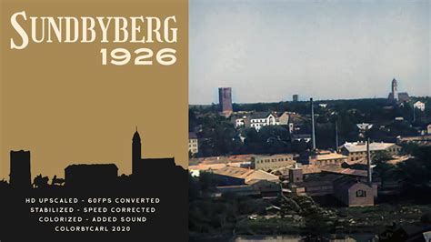 Sundbyberg 1926 in HD Color w/ Sound - YouTube