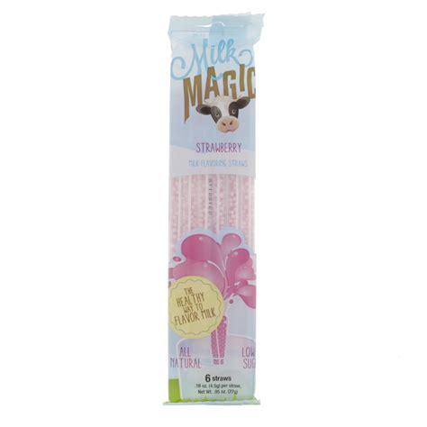 Milk Magic Strawberry Flavoring Straws Shop Straws At H E B